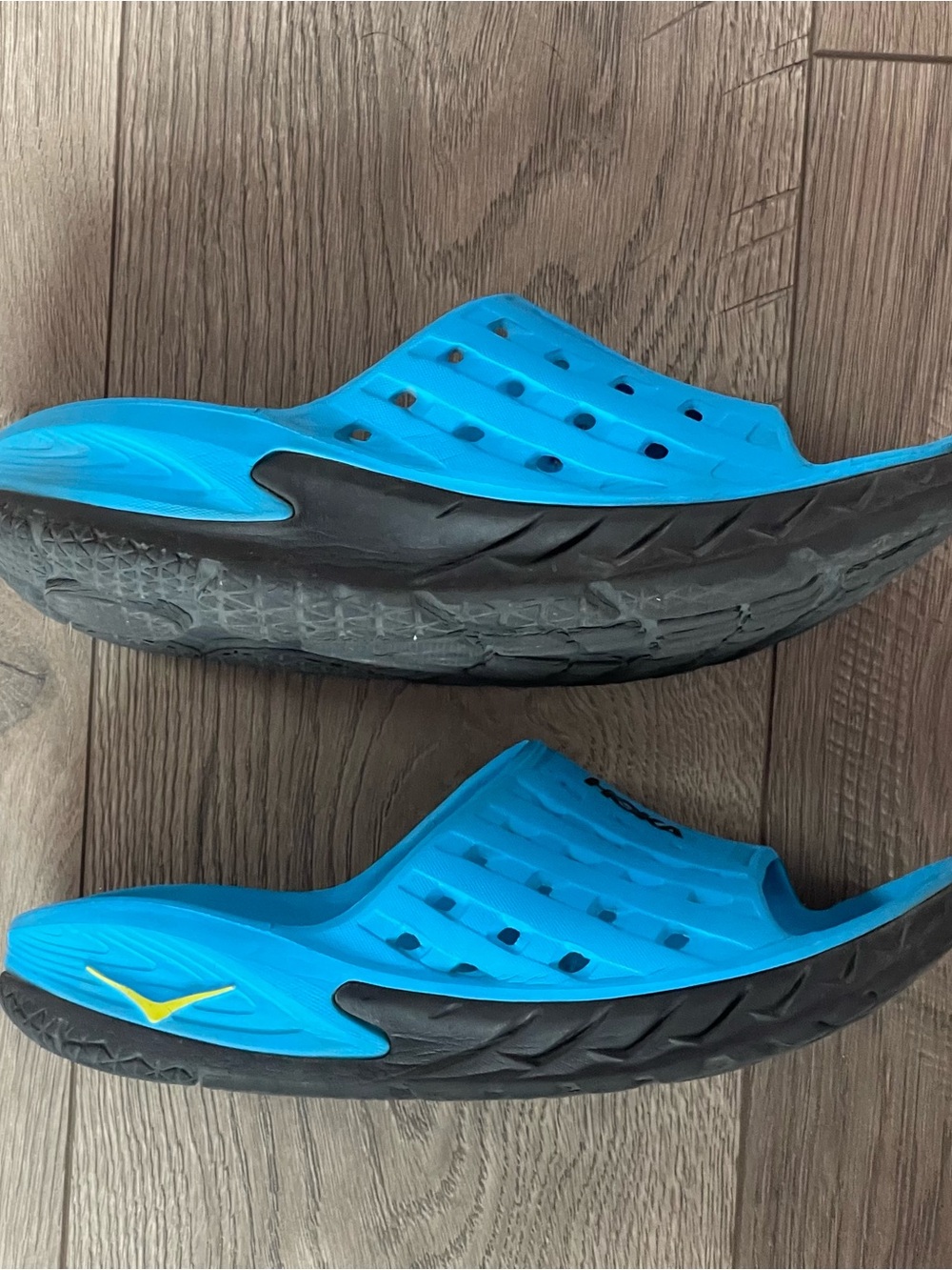 HOKA One Ora Blue Black Men’s 8 Women’s 10 Recovery Slides Sandals - Picture 3 of 11